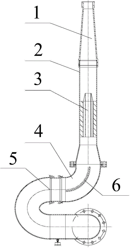 Despin device for long-range straight-flow type fire water monitor and processing process