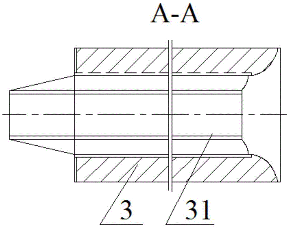 Despin device for long-range straight-flow type fire water monitor and processing process