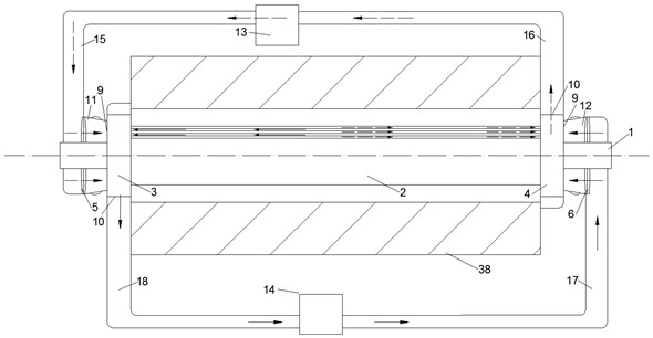 Double-channel heat dissipation generator