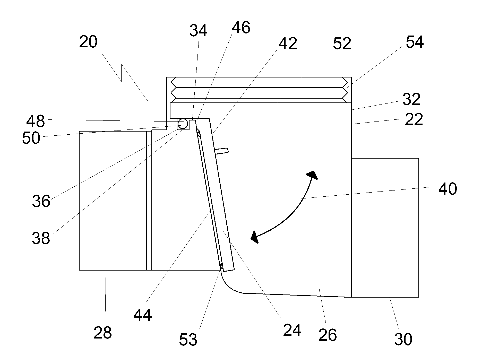 Backwater valve assembly with removable valve member