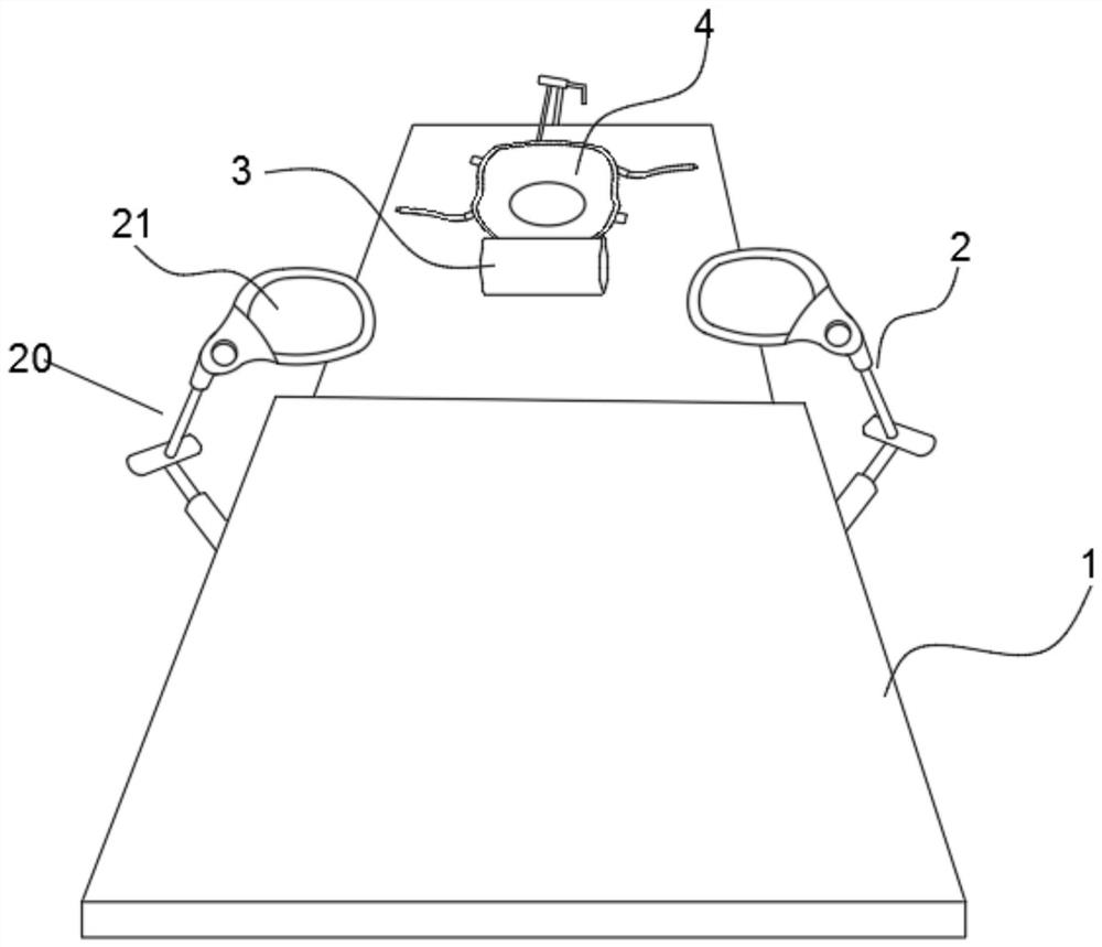 Anterior cervical surgical position intelligent auxiliary adjustment and fixation device and anterior cervical surgical bed