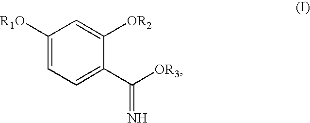 Synthesis of benzimidate from benzoic acid