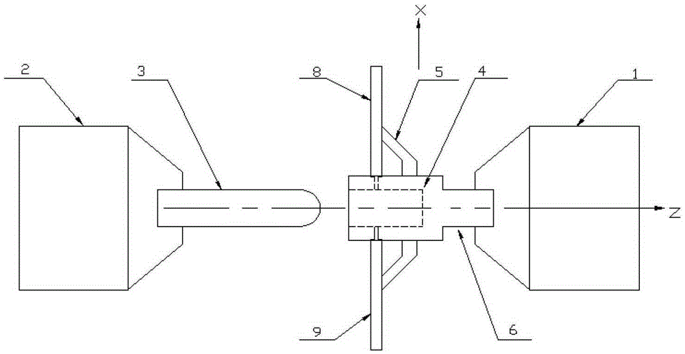 Tool setting device and method for double-head counter-pressure progressive forming