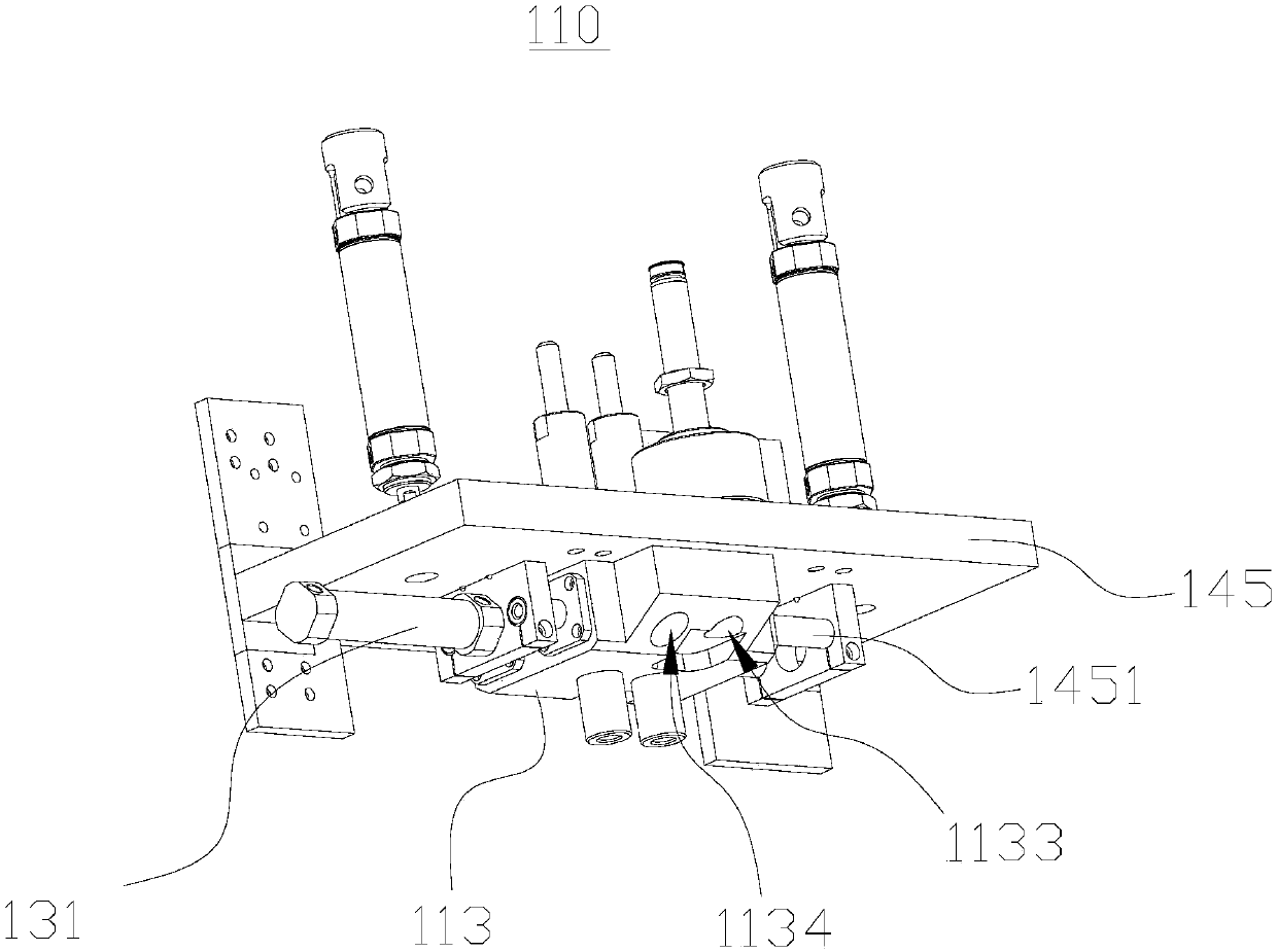 Steel ball pressing device and crankshaft production equipment