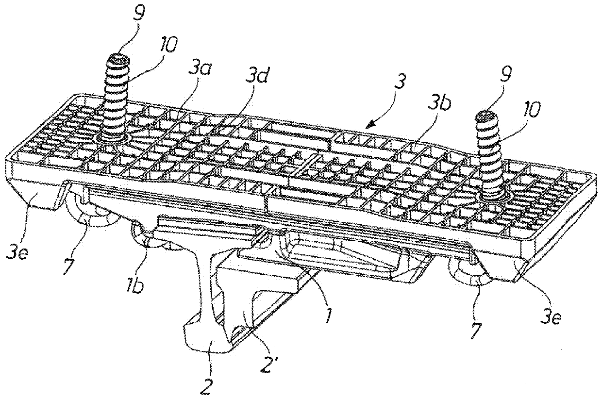 Rail fastening system