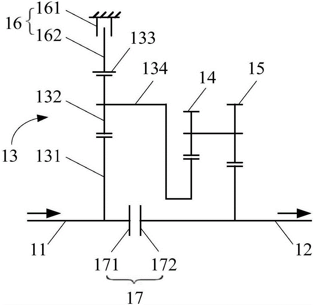 Double-gear clutch device and transmission assembly