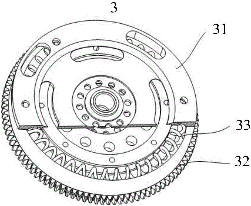 Double-gear clutch device and transmission assembly