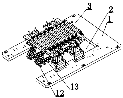 A double-drive sprocket locking device for chain conveyors