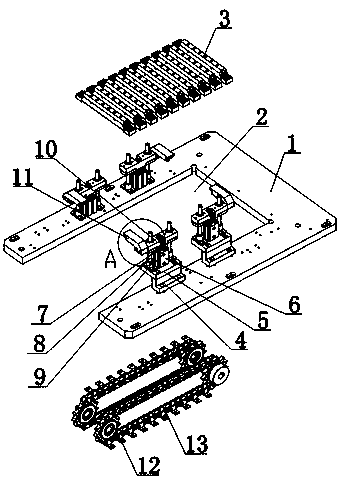 A double-drive sprocket locking device for chain conveyors