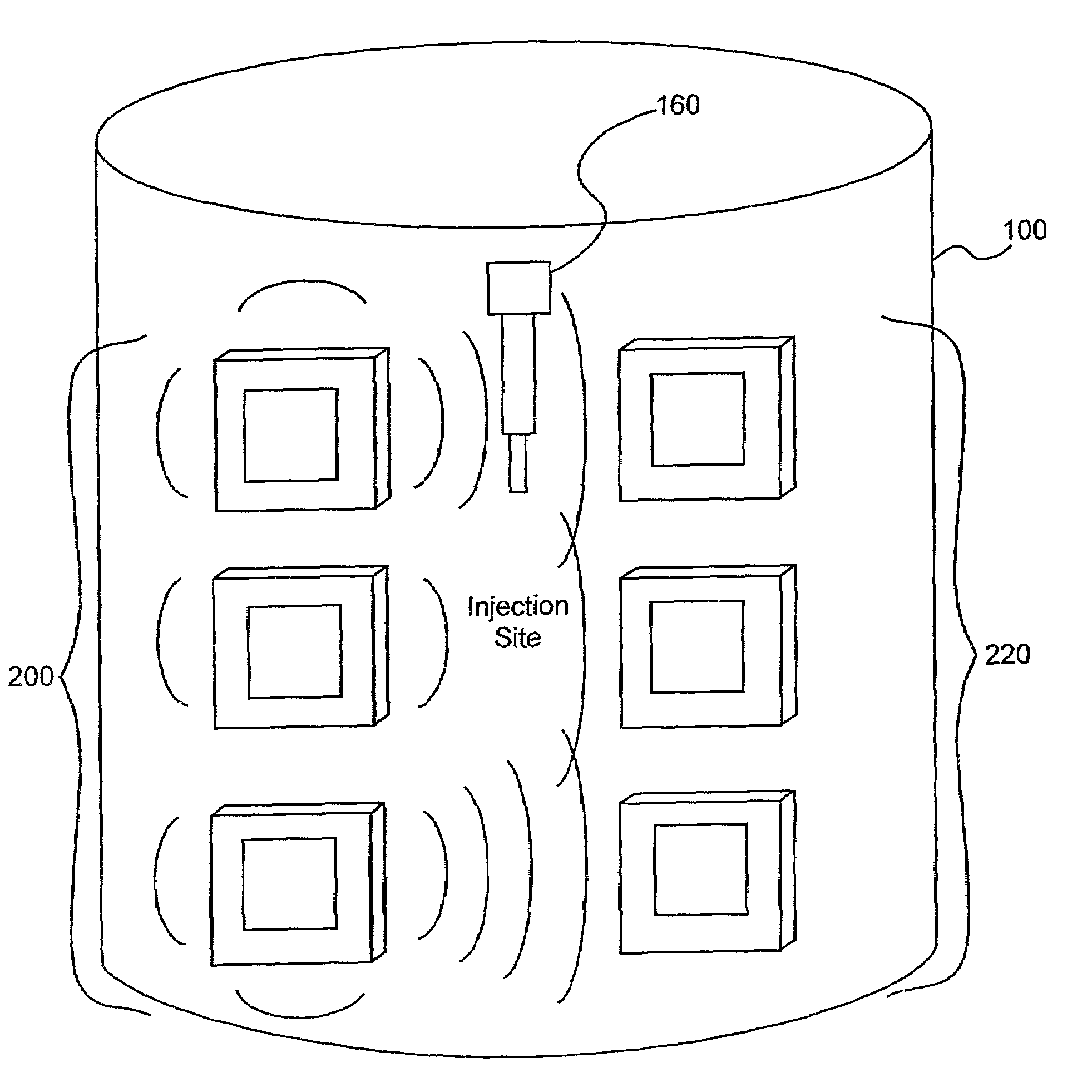 Detection of fluids in tissue