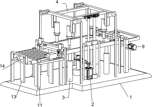 A kind of drilling equipment for wooden stool board installation