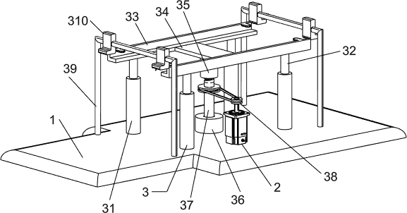 A kind of drilling equipment for wooden stool board installation