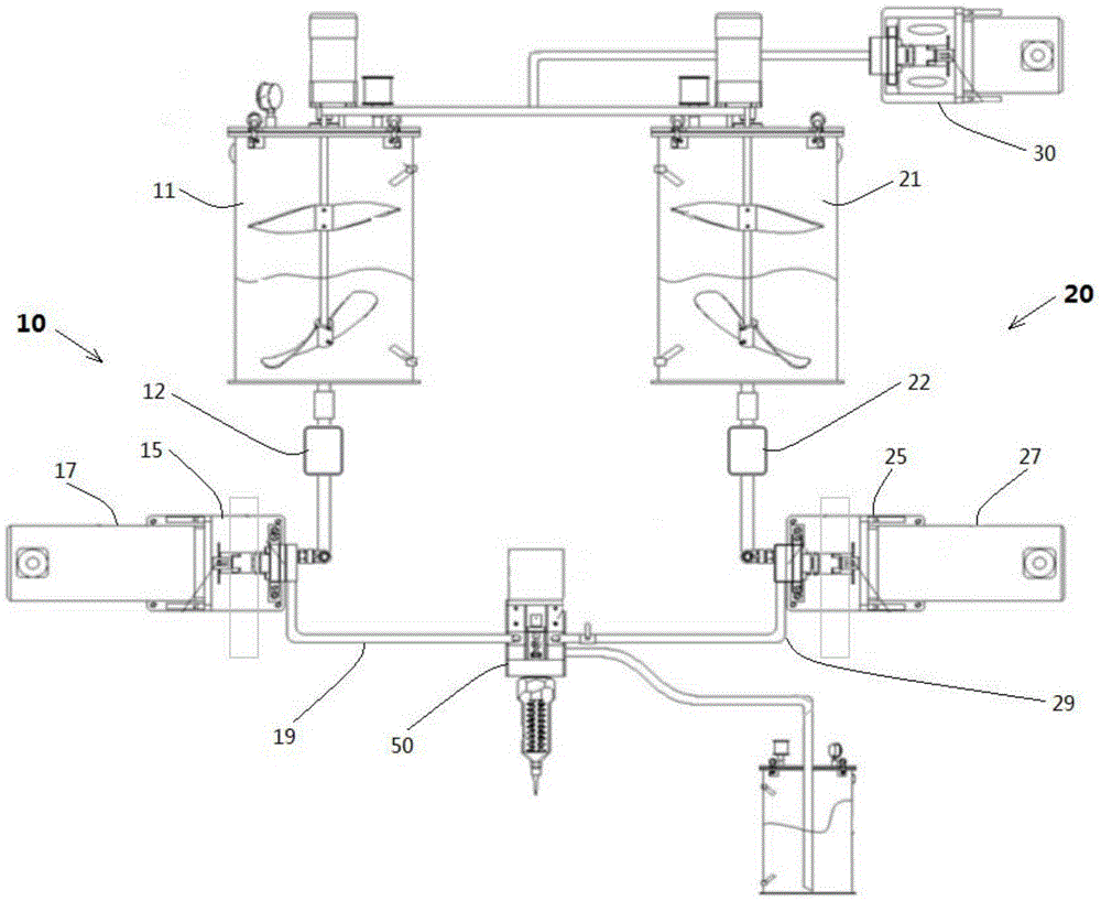 Glue-pouring machine