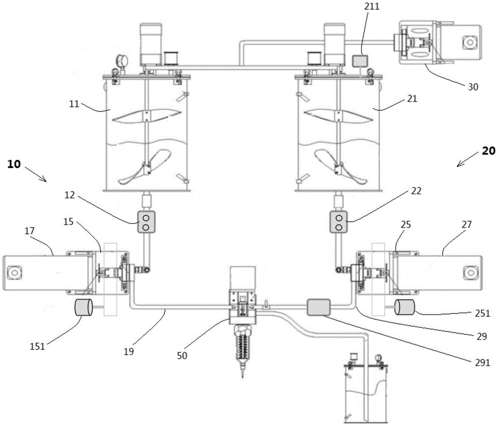 Glue-pouring machine