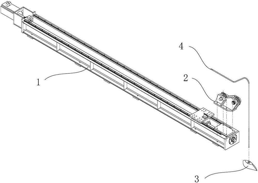 Traction unit of target support rotary table with two supporting mechanisms and one suspension mechanism