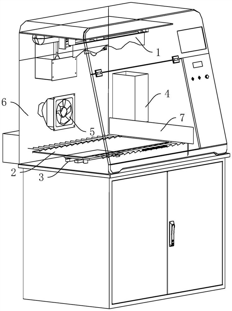 Deacidification spraying device and spraying deacidification machine