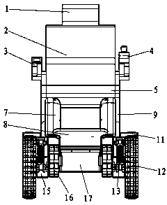 Off-road stair-climbing wheelchair capable of realizing wheel and track switching