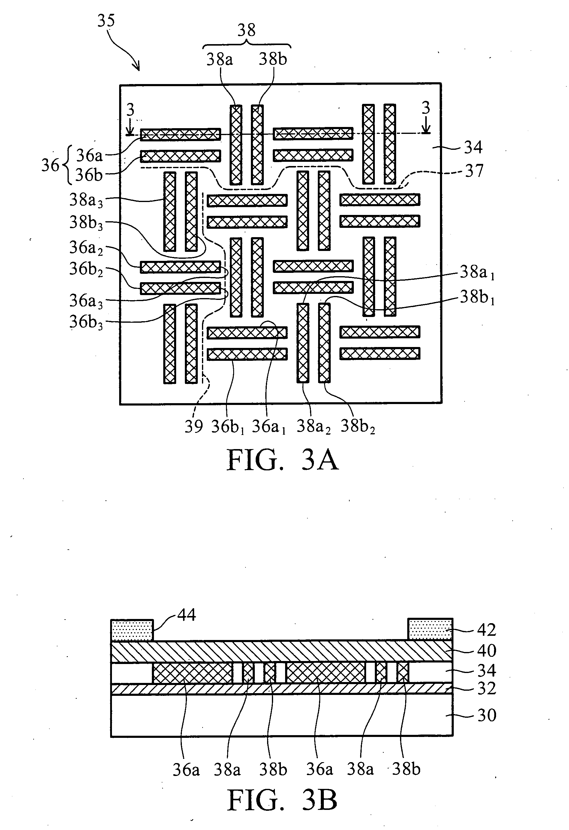 Via layout with via groups placed in interlocked arrangement