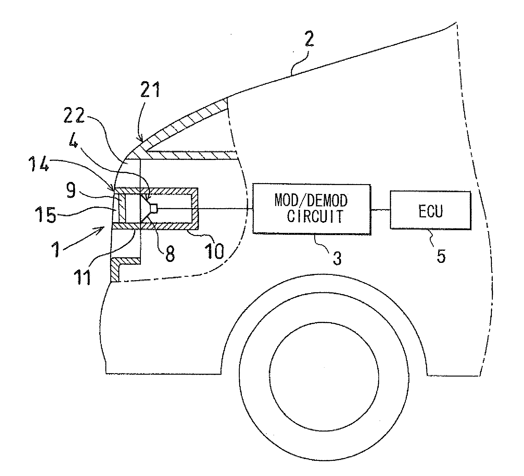 Vehicle presence notification apparatus