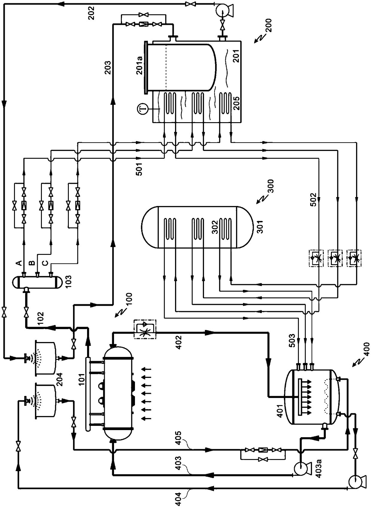 Method for preparing tocopherol succinate, and heating system