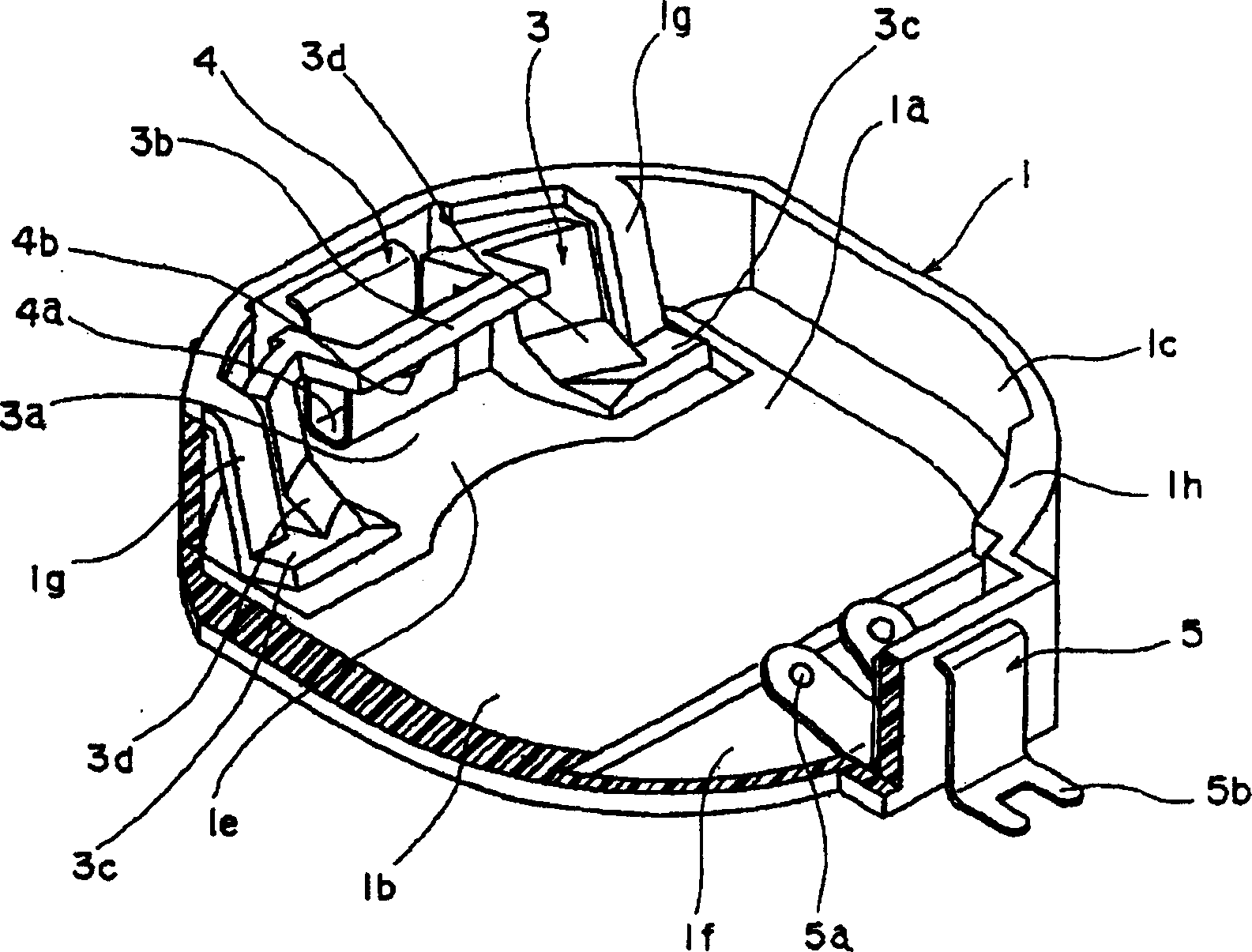 Battery holding unit