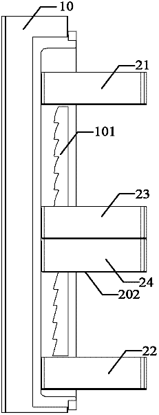 Mounting mechanism for bottle seat of refrigerator