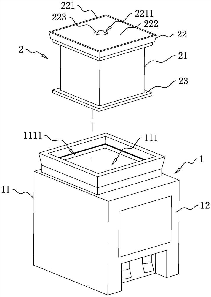 Waterproof ground sinking type distribution box