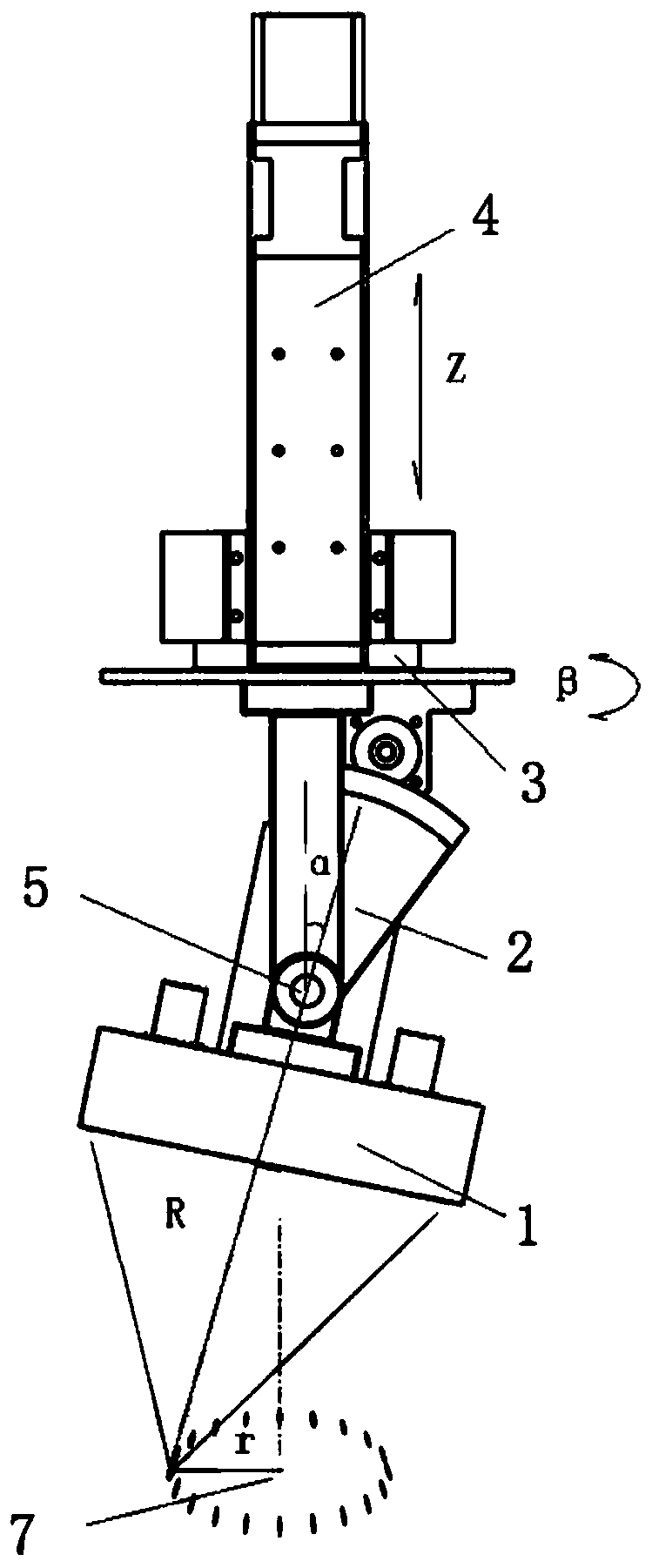 Three-dimensional body treatment device having function of ultrasonic spherical surface scanning and use method of three-dimensional body treatment device