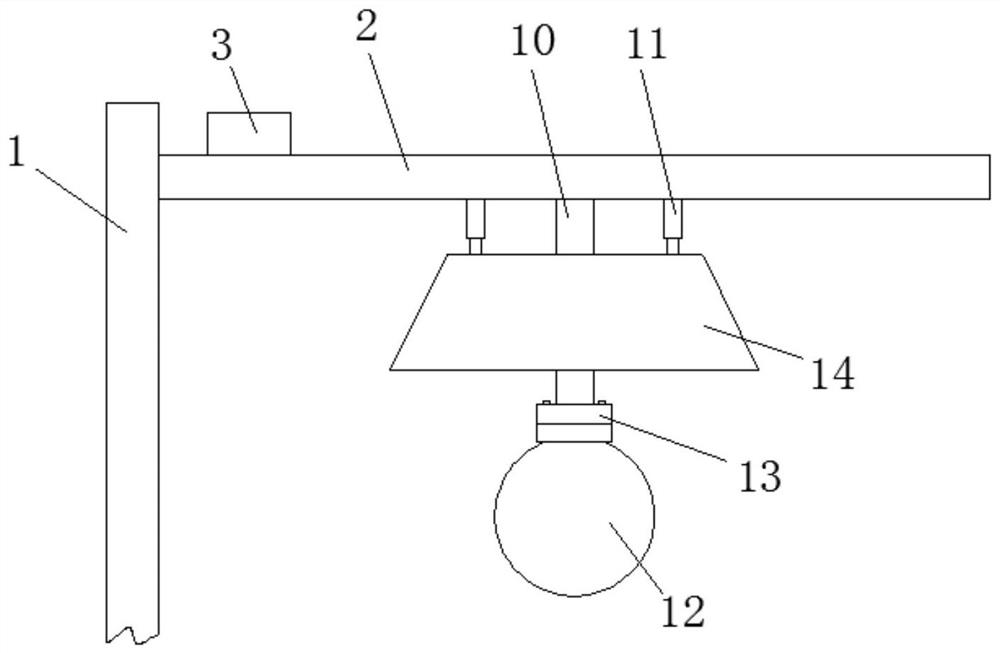 Urban road LED street lamp capable of adjusting illumination range