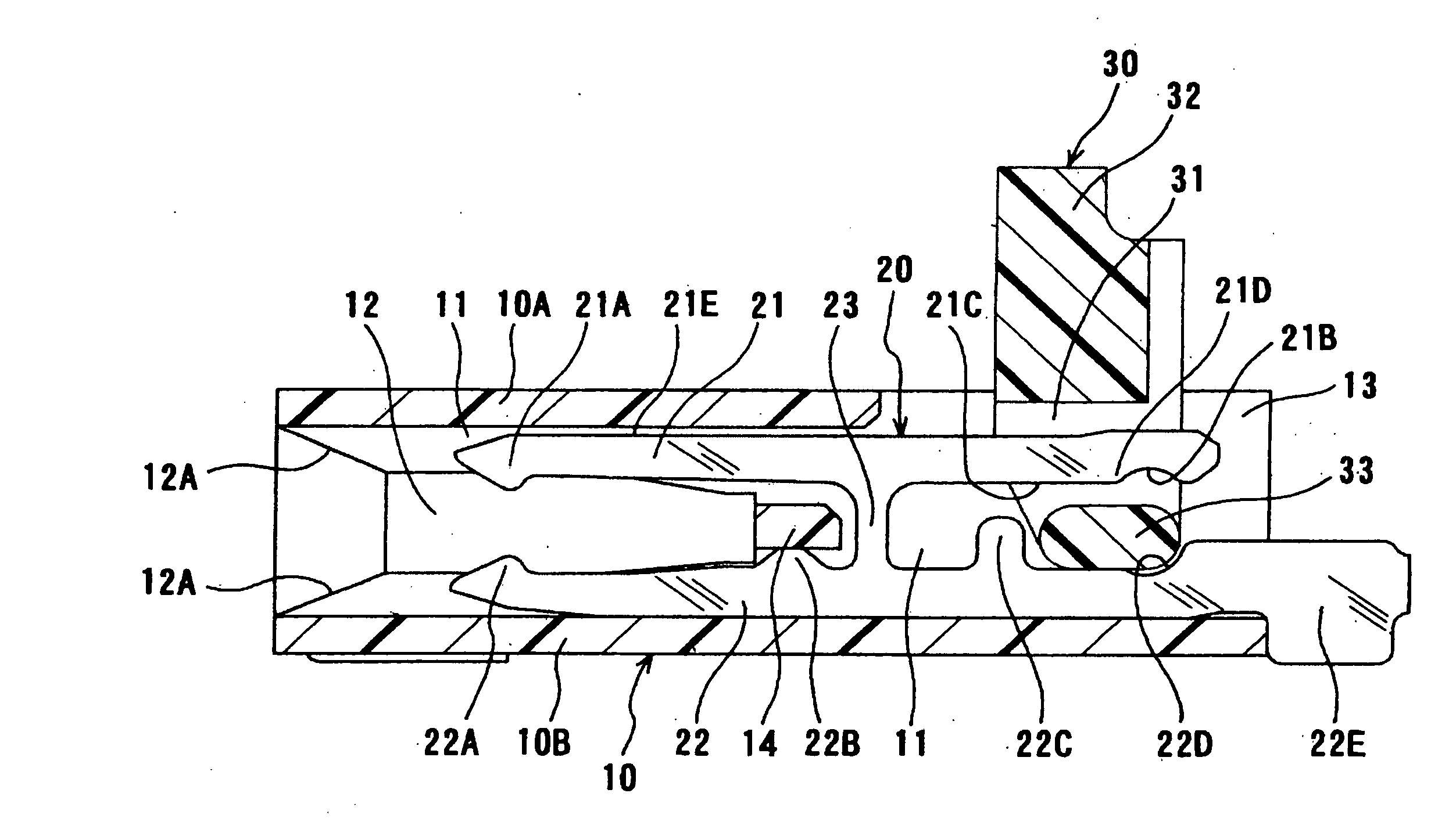 Flat cable electrical connector