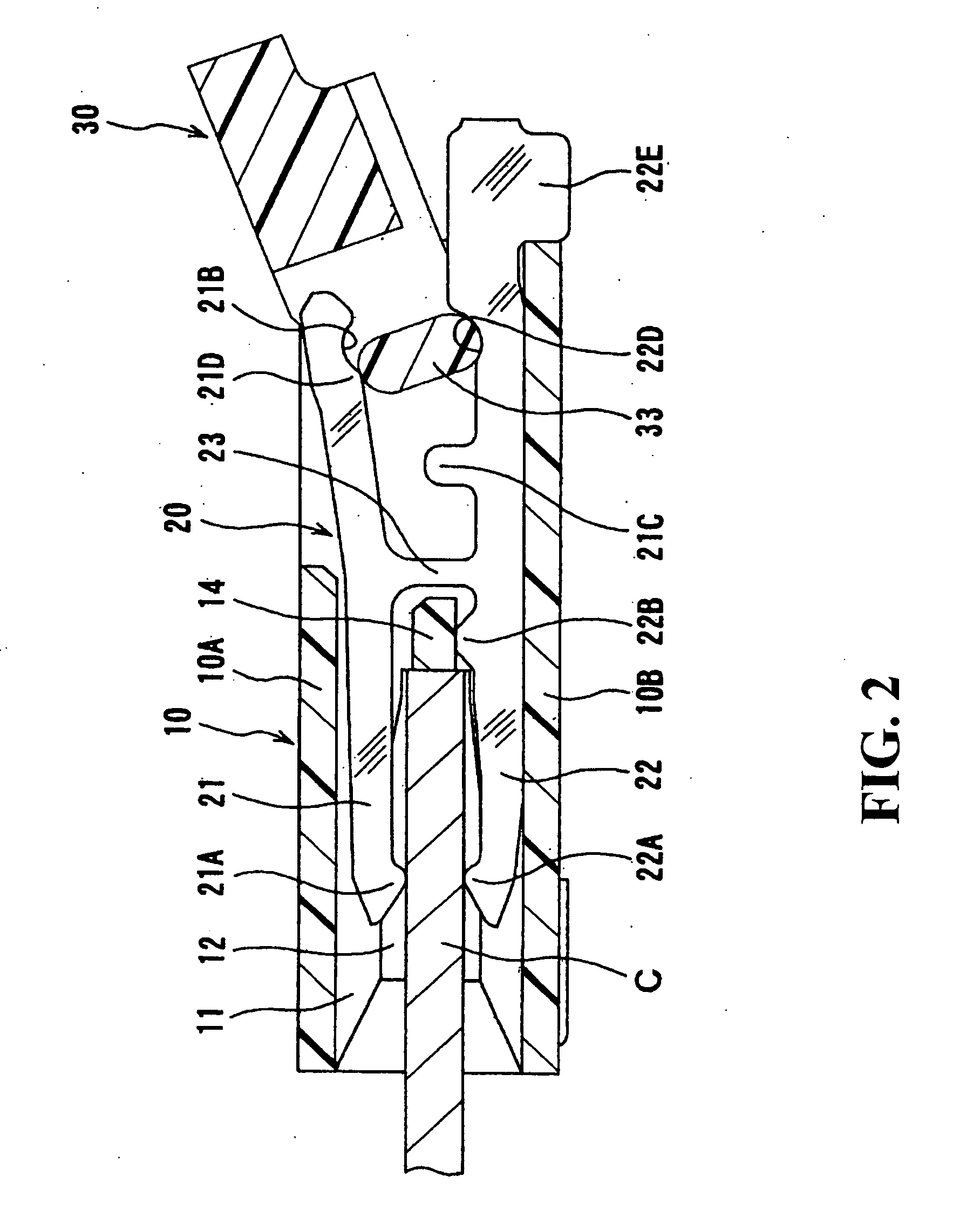 Flat cable electrical connector