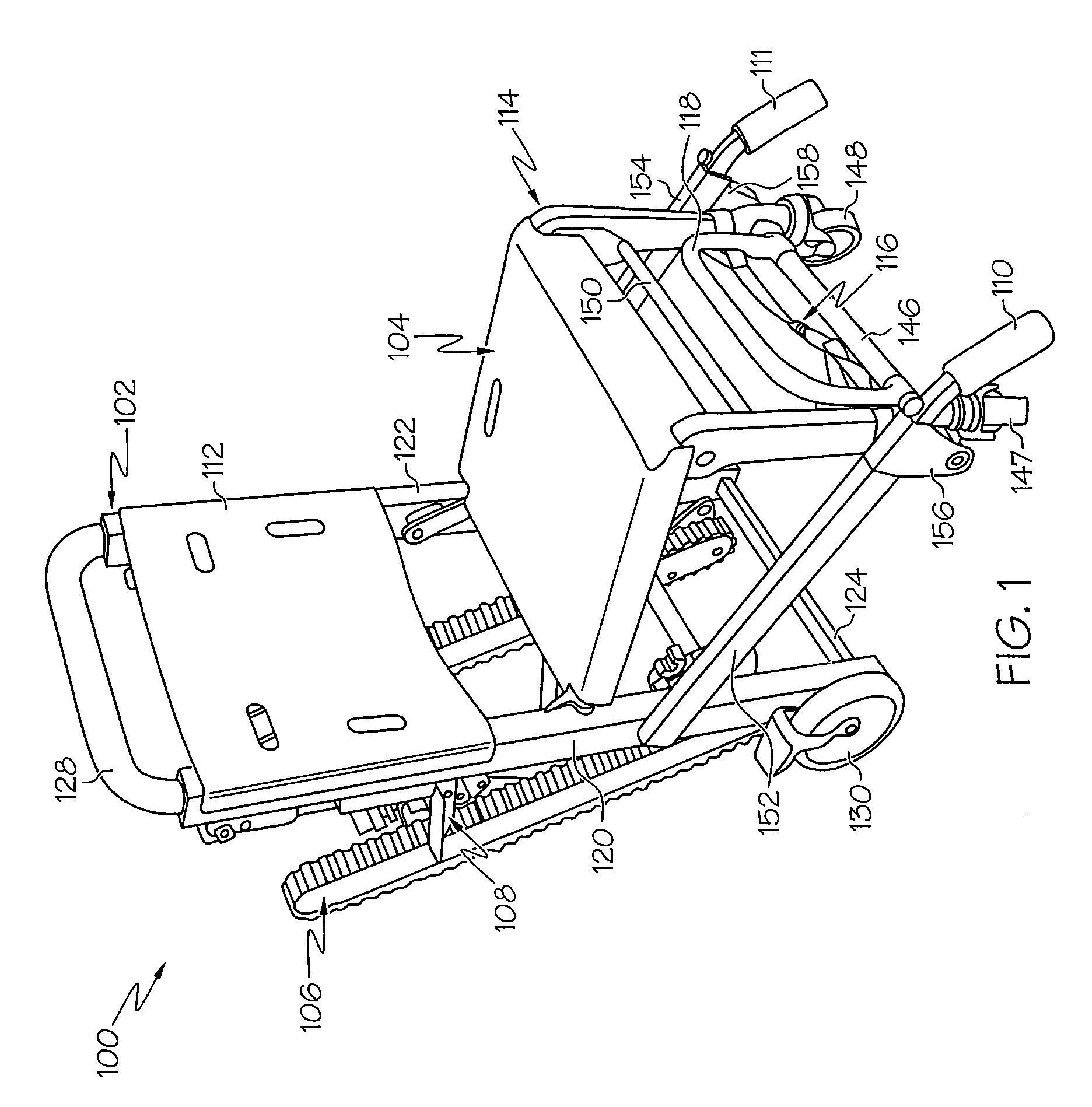 Stair chair with an adjustable glide track resistance and braking device