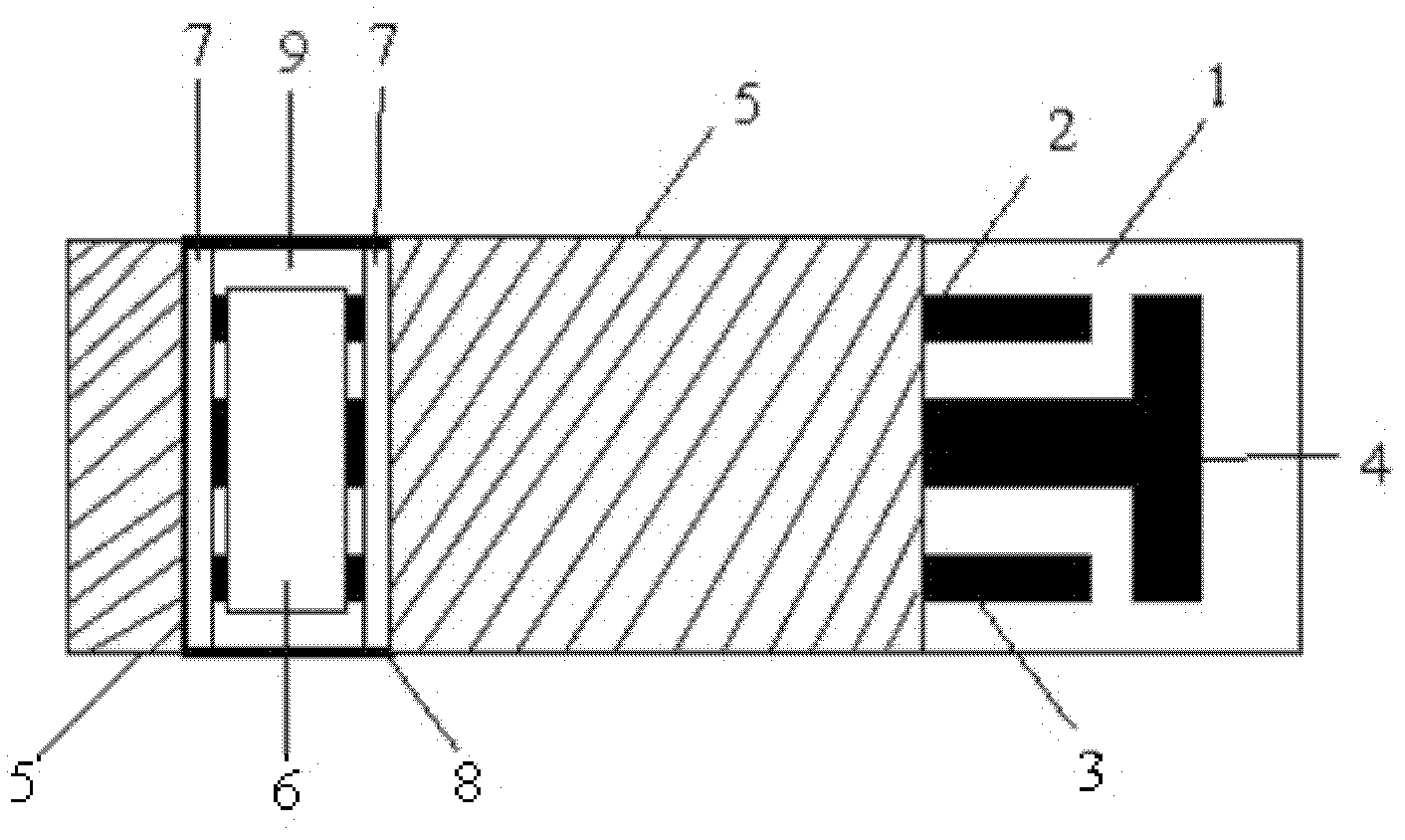 Portable electrochemical detection test strip and preparation method thereof