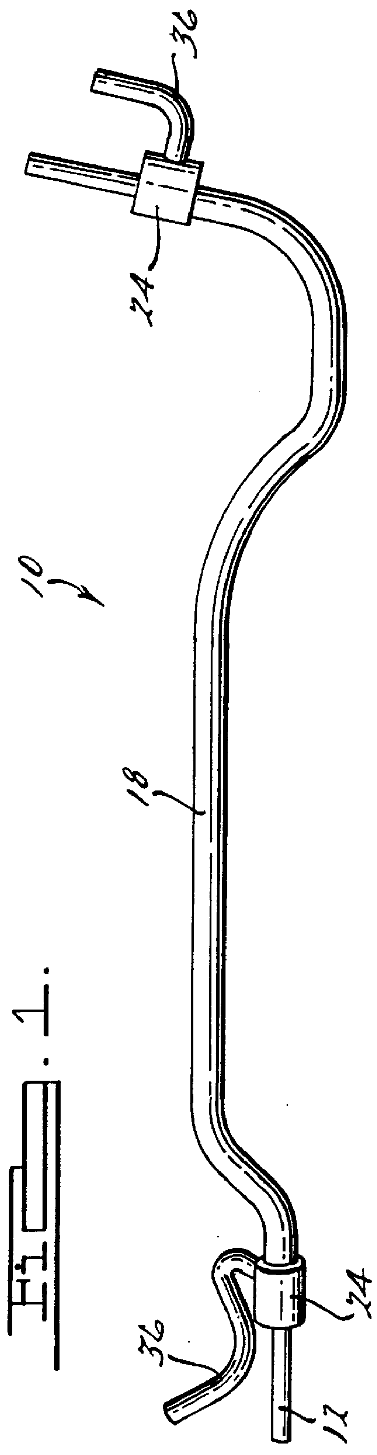 Tube assembly for heating and air conditioning system