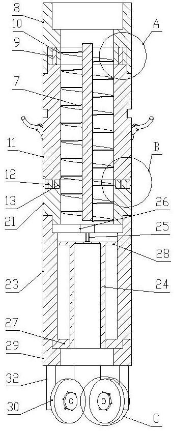 Multifunctional shale geological exploration drill bit and working method thereof