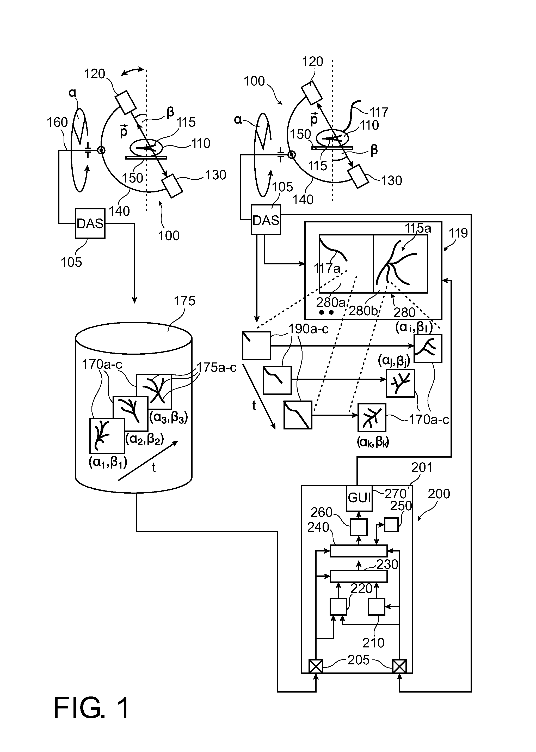 Real-time display of vasculature views for optimal device navigation