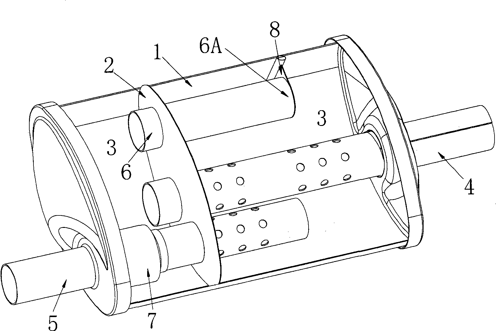 Silencer for automobile