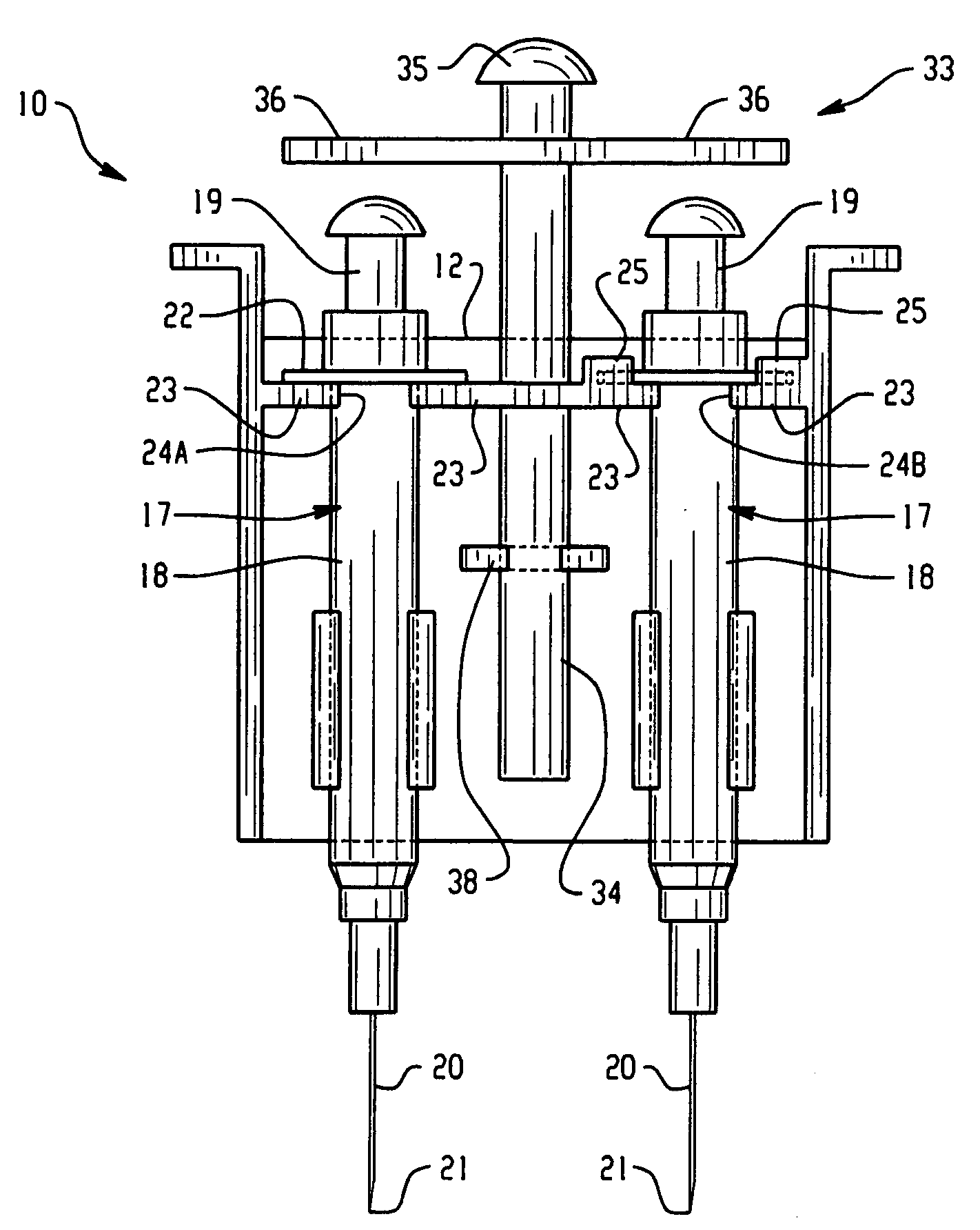 Multiple injection syringe holder