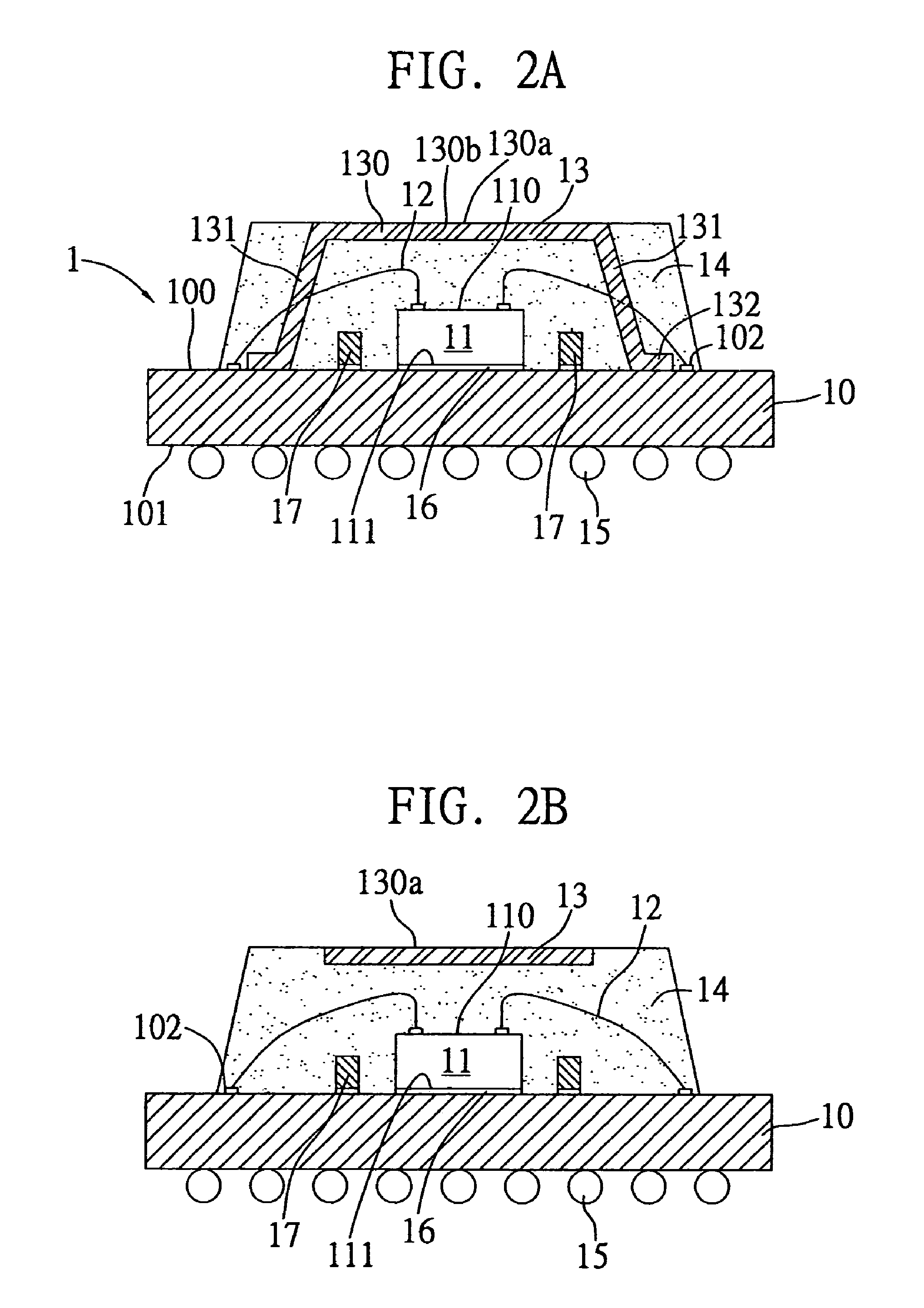 Semiconductor package with heat dissipating structure