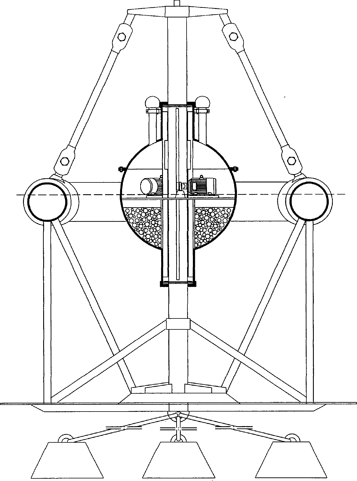 Miniature mating power station for marine observation equipment