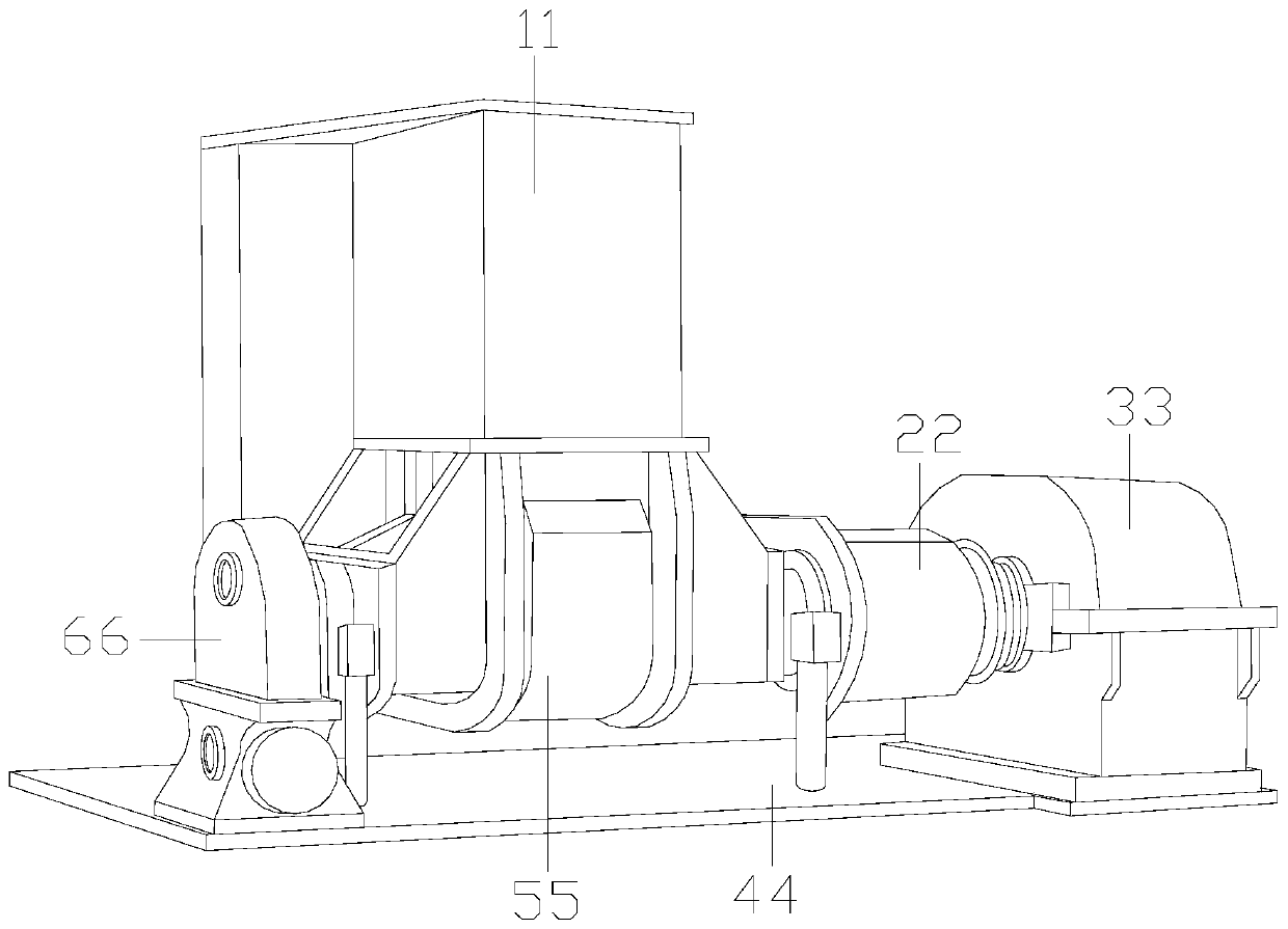 Environment-friendly conveying and internal mixing equipment for high-performance rubber material for vehicle