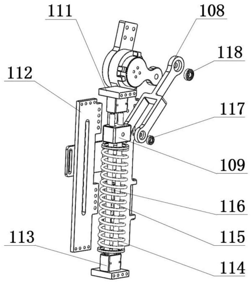 An active power-assisted armored vehicle rescue exoskeleton robot lower limb structure