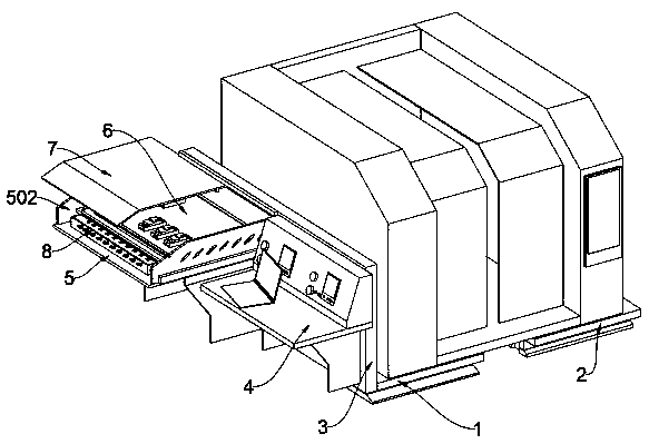 Mounting base structure for protecting and transferring electrical automation equipment