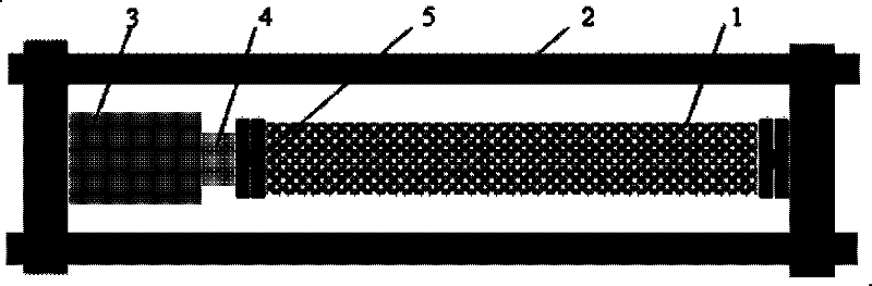 Test device for time varying mechanical properties of column under load-environment coupling effect