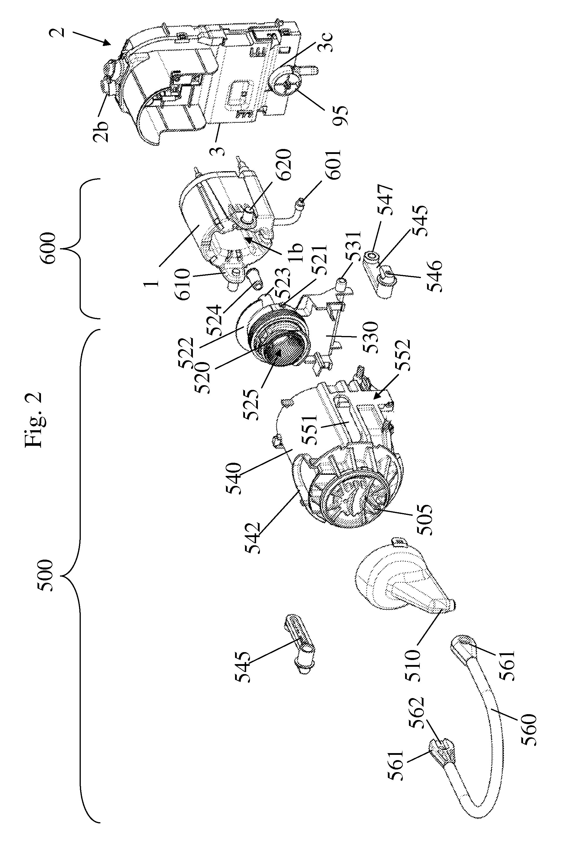 Modular assembly of a beverage preparation machine