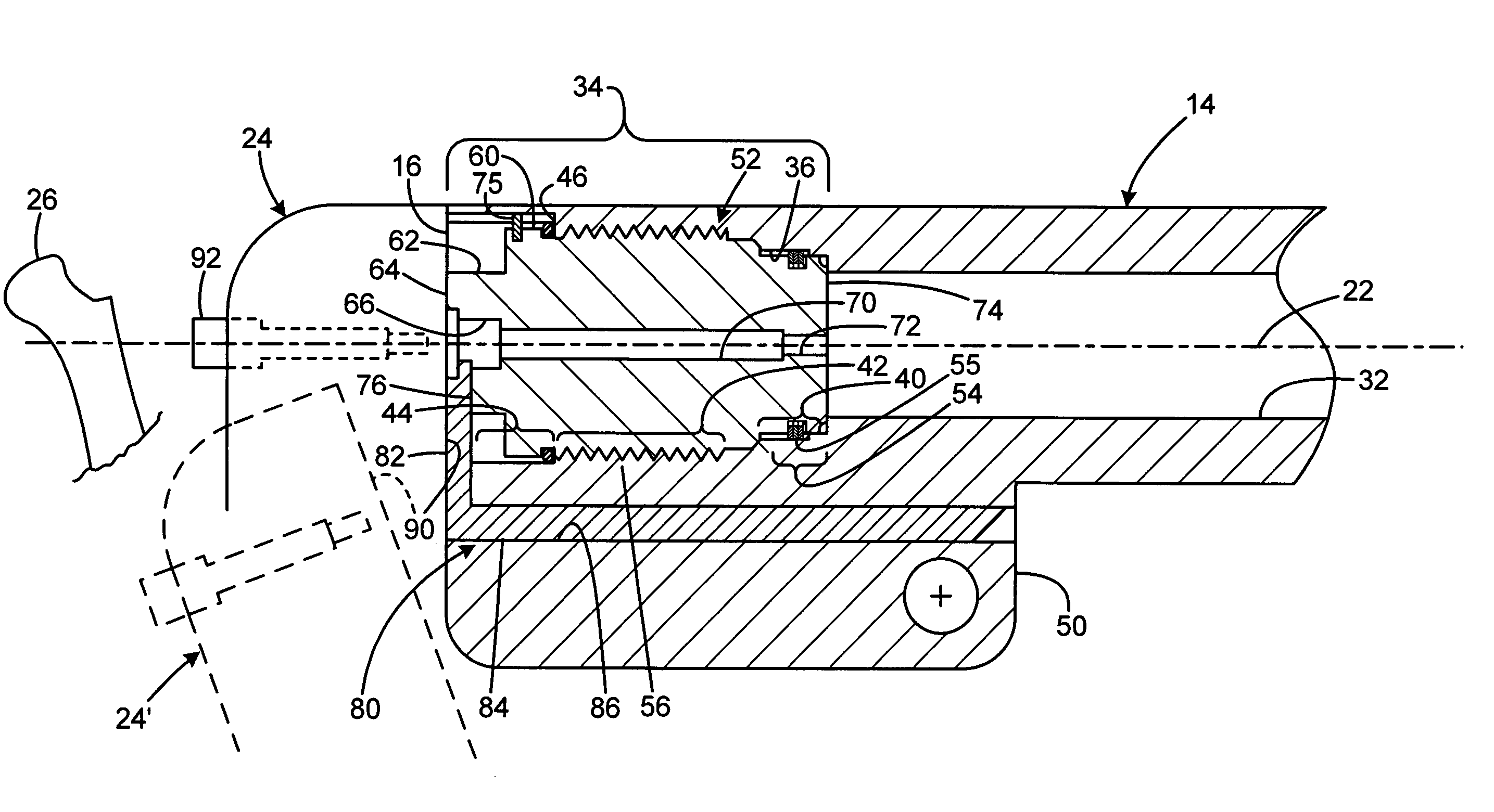 Muzzle loading rifle with breech plug having gas seal facility