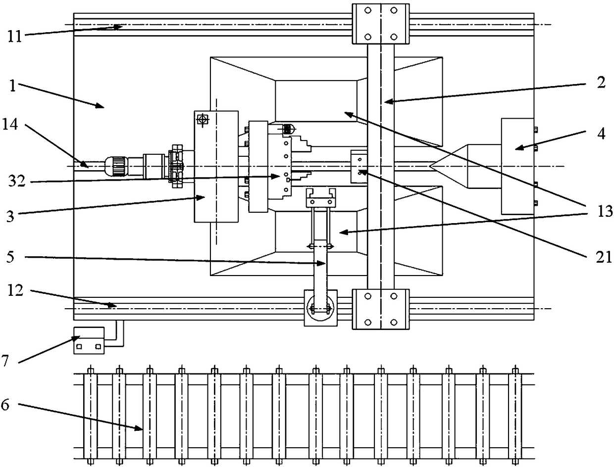 Automatic loading and unloading laser processing machine tools for round tube workpieces