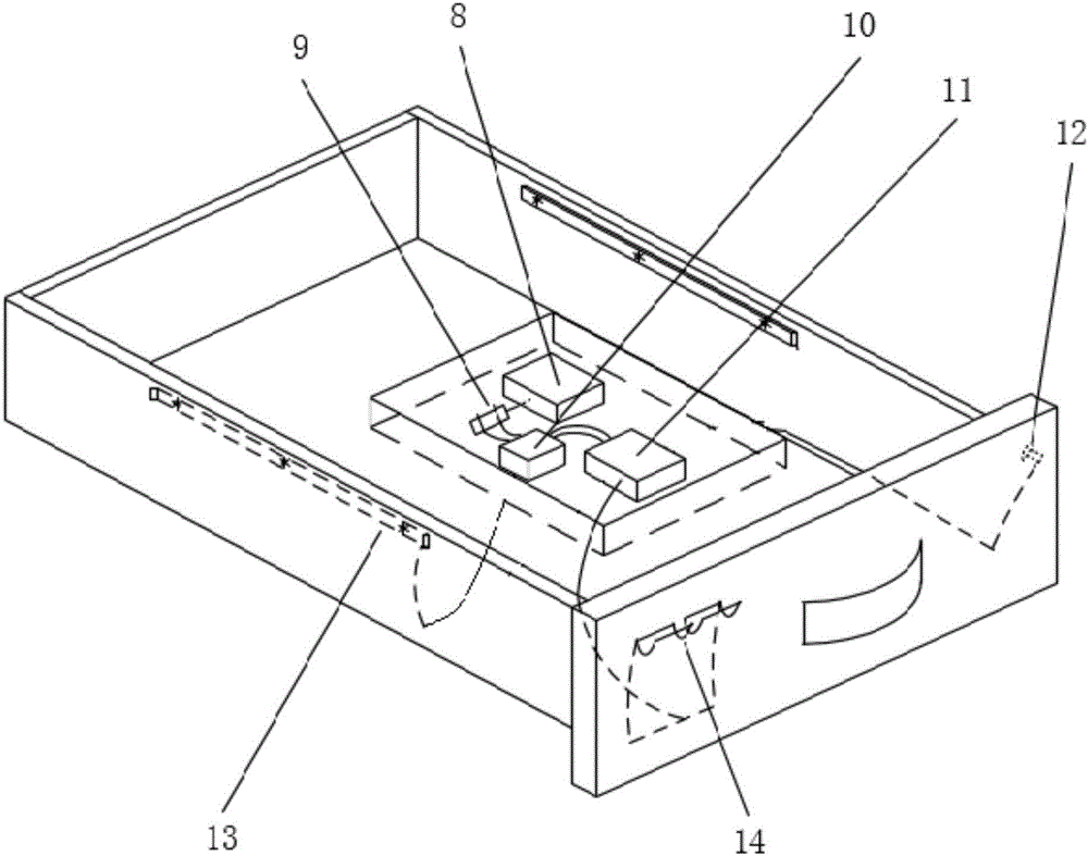 Energy-saving power generation drawer