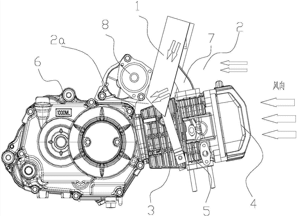 Horizontal engine