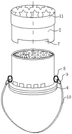 Environment-friendly moxa-moxibustion device and preparation method thereof